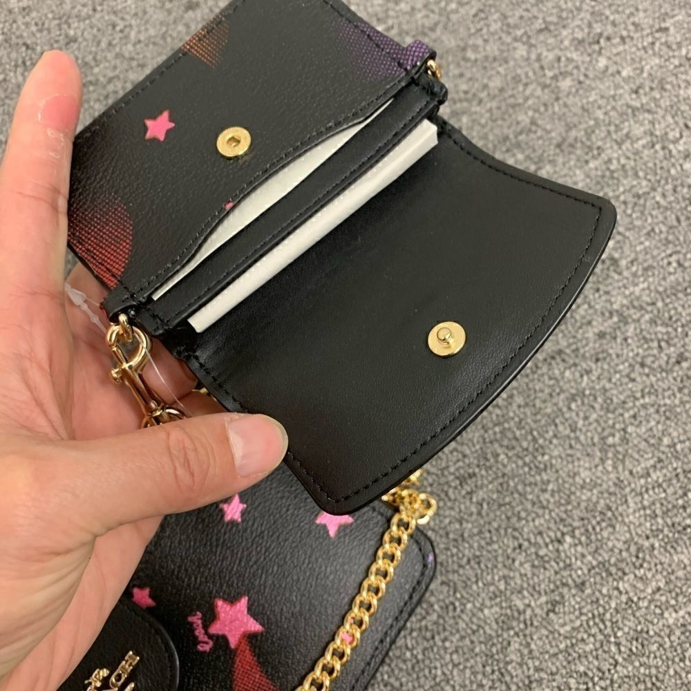 New Coach 3 In 1 Poppy Crossbody With Disco Star Print - Picture 12 of 15